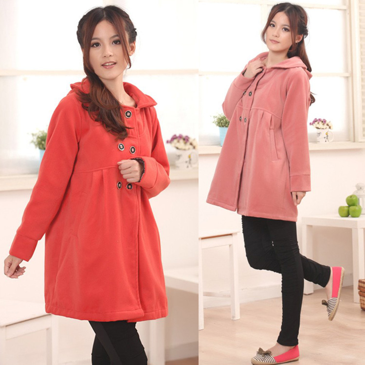 Gentlewomen maternity overcoat maternity clothing sheep cashmere maternity turn-down collar overcoat outerwear female -181