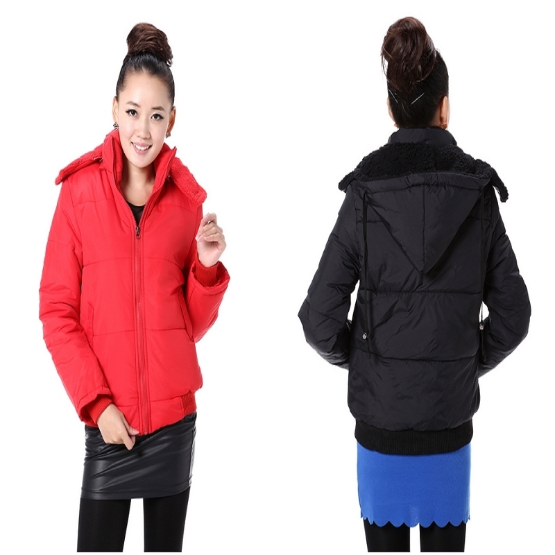 gentlewomen thickening wadded jacket casual overcoat short design berber fleece outerwear female