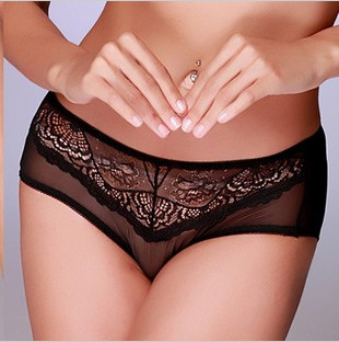 Genuine authority bag mail card Yiman waist hip nylon antibacterial ventilating stripe charming sexy female briefs
