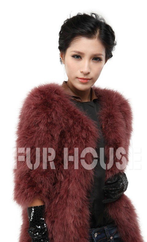 Genuine fur vest Warm Christmas Gift! New Arrival ostrich women's  vest+Fashion+ Free Shipping!