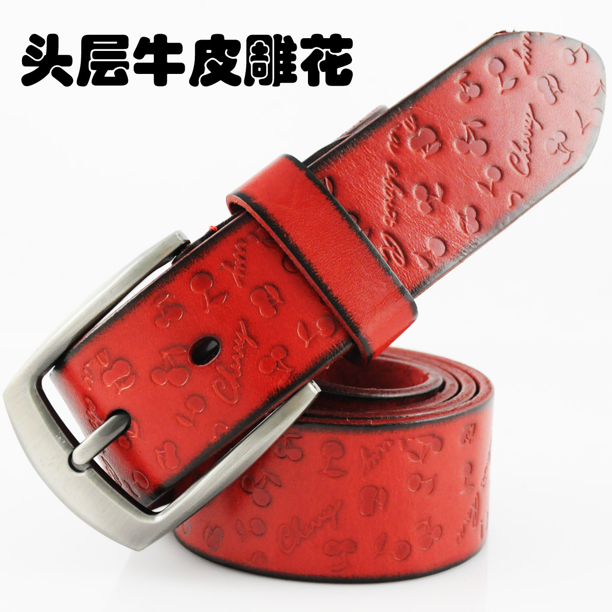Genuine leather all-match women's strap Women belt fashion strap female first layer of cowhide pin buckle vintage genuine