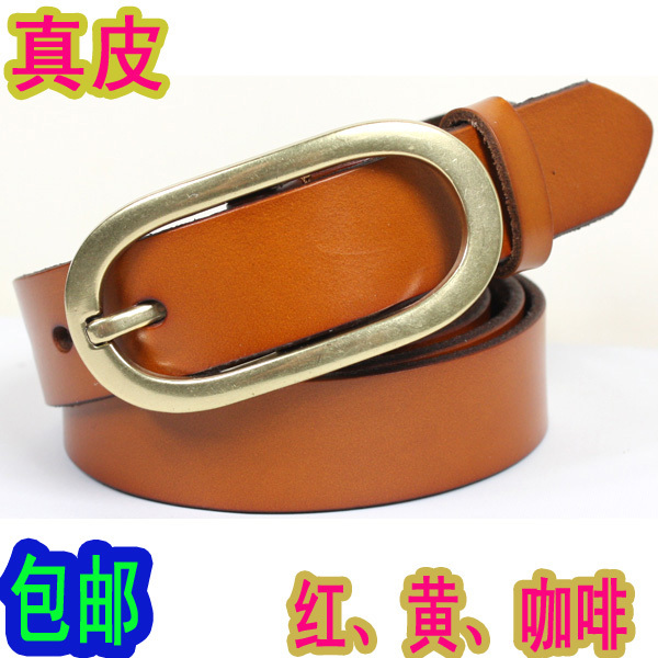 Genuine leather belt women's strap women's genuine leather all-match fashionable casual jeans belt a18