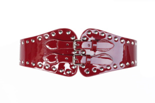 Genuine leather diamond wide belt female vintage fashion wide strap Women rivet decoration belt