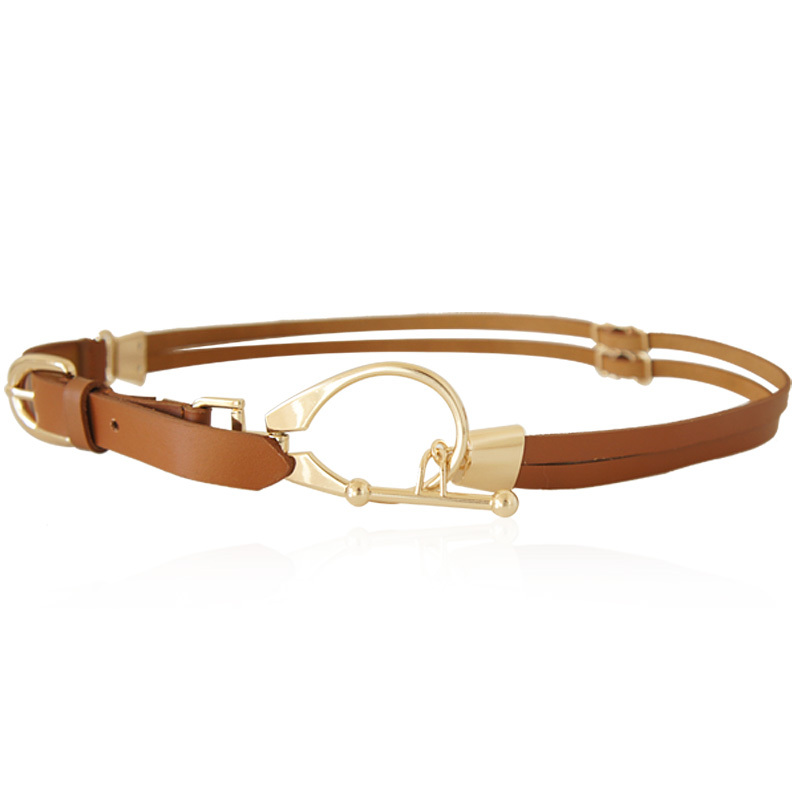 Genuine leather double layer women's fashion belt genuine leather strap Women all-match jy1203