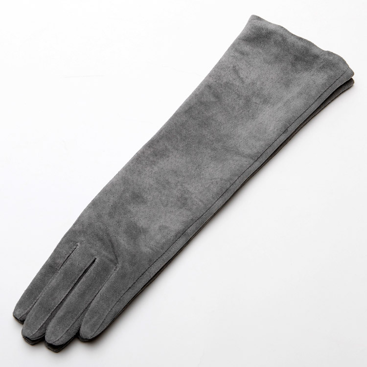 Genuine leather gloves long arm sleeve women winter leather gloves repair skin long design gloves driving gloves female