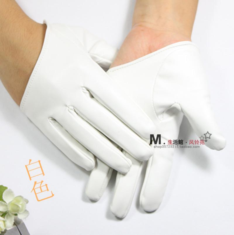 Genuine leather gloves sheepskin gloves women's leather gloves short design thin gloves