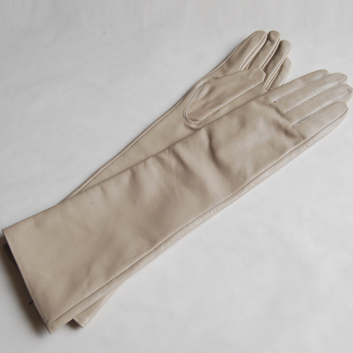 Genuine leather gloves women's long gloves lengthen sheepskin 40 50 60cm