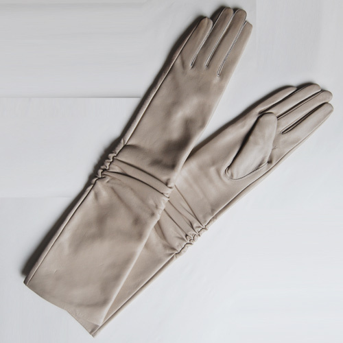 Genuine leather long design sheepskin gloves women's autumn and winter repair ruslana korshunova genuine leather long gloves