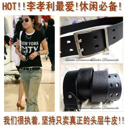Genuine leather needle buckle women's strap genuine leather fashion women belt all-match