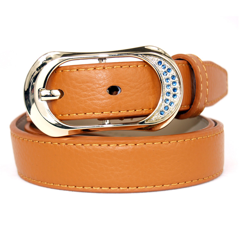 Genuine leather strap fashion female casual diamond genuine leather belt waist belt