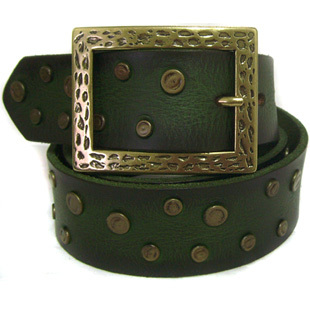 Genuine leather strap female rivet belt female all-match rivet strap genuine leather male