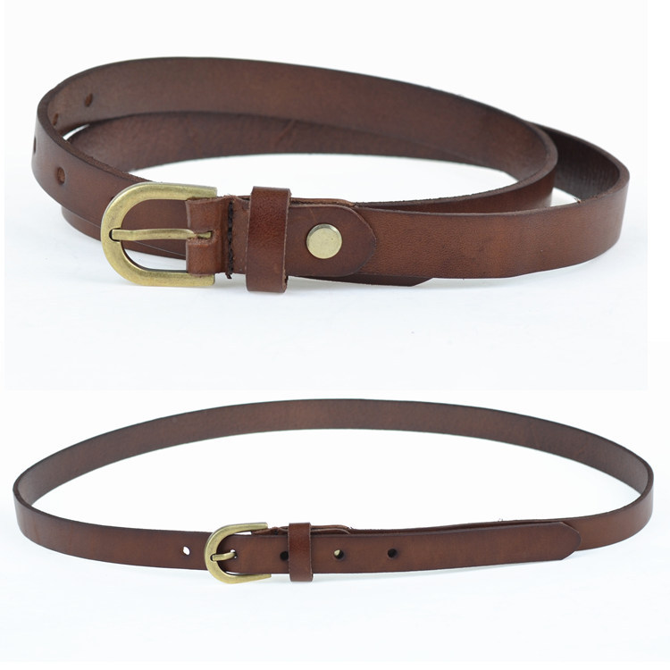 Genuine leather strap women's Women thin belt decoration belt genuine leather belt all-match