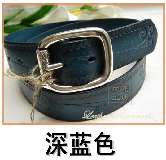 Genuine leather style pin buckle women's strap women's belt genuine leather fashion all-match