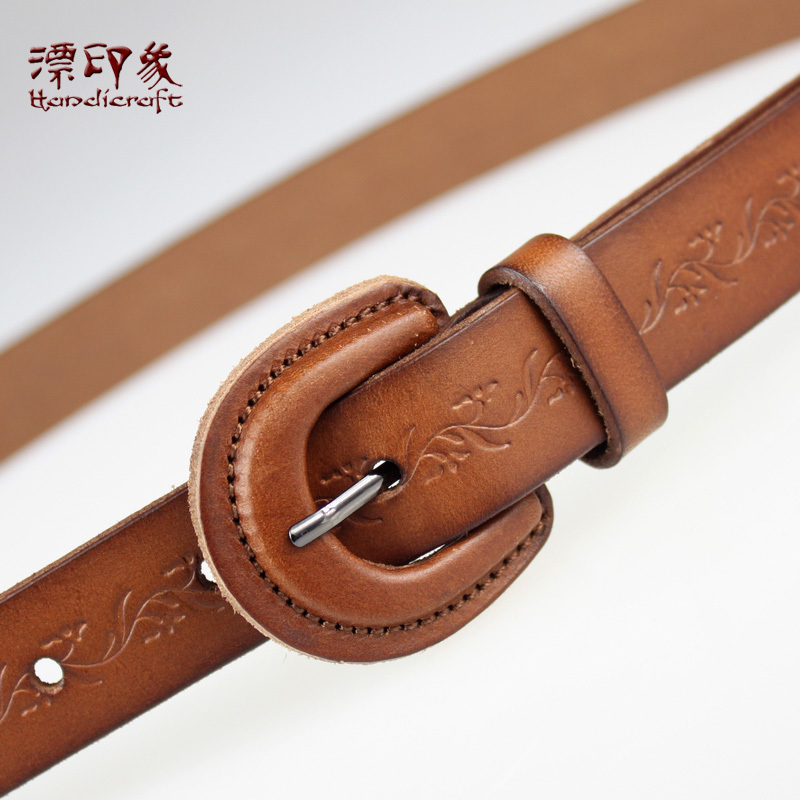 Genuine leather women's genuine leather belt anti-allergic fashion strap