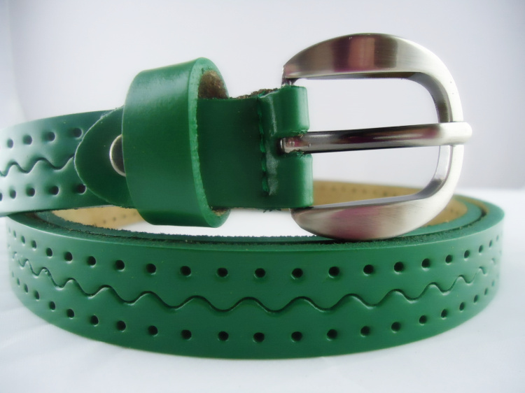 Genuine leather women's vintage belt fashion all-match cutout sculpture women's pin buckle cowhide belt