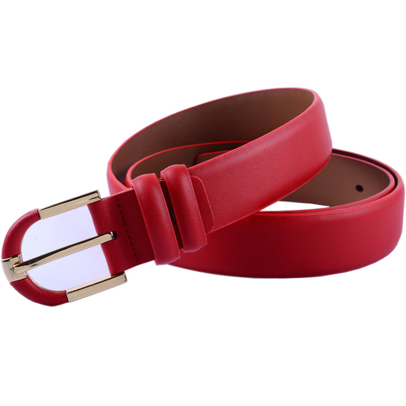 Genuine leather women's wide belt female fashion cowhide strap jeans belt thin belt