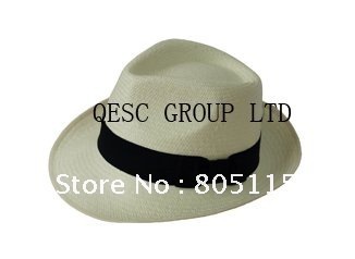 Genuine panama hat/straw hat/fedora,sole supplier from China.leather headband with gold printing,56cm,58cm,60cm,62cm