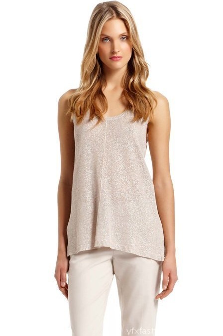 Gerard darel silveryarn woven vest sweep loose