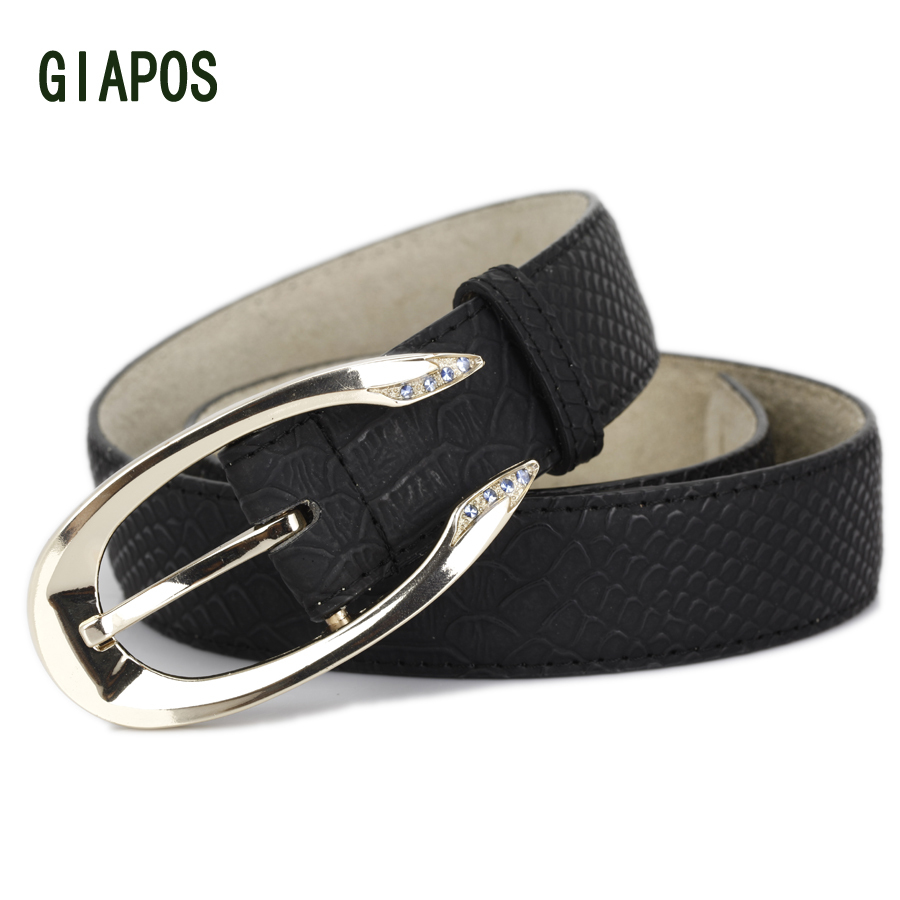 Giapos belt female all-match women's strap female fashion genuine leather Women