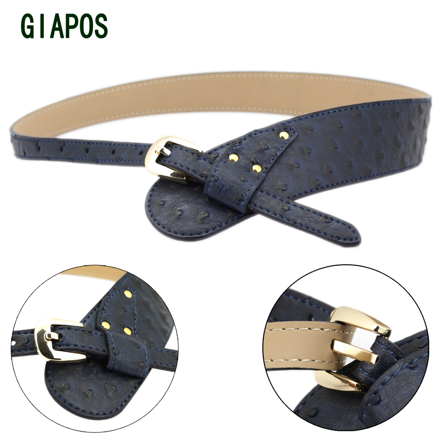 Giapos casual fashion crocodile pattern women's genuine leather cowhide belt women's strap cummerbund