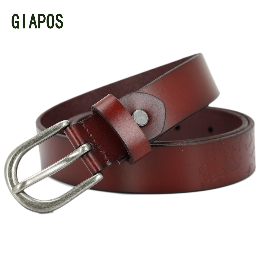 Giapos strap Women fashion all-match women's cowhide genuine leather belt casual