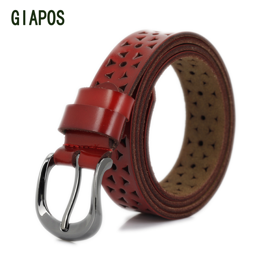 Giapos women's belt brief all-match fashion genuine leather cowhide women's strap
