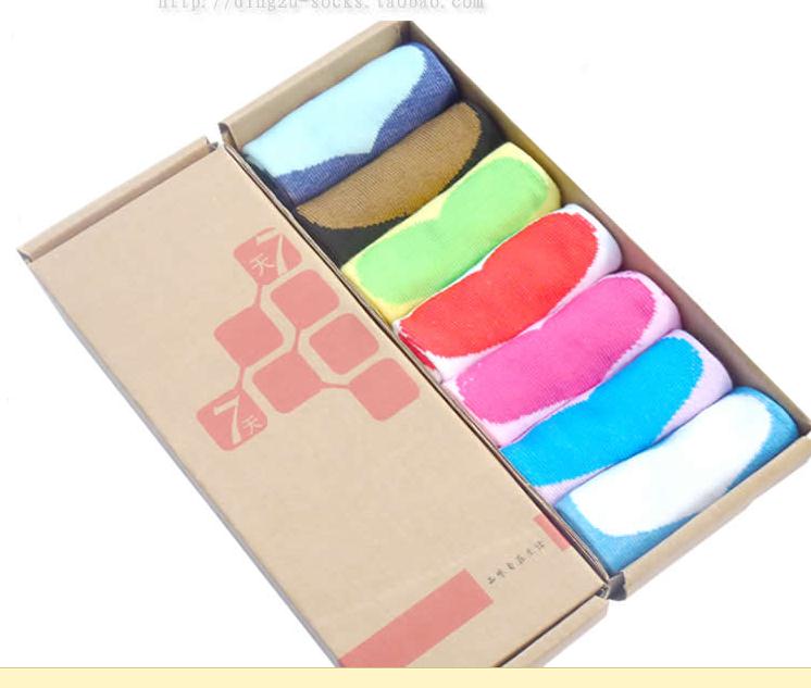 Gift socks summer women's candy color socks polyester cotton knee-high socks