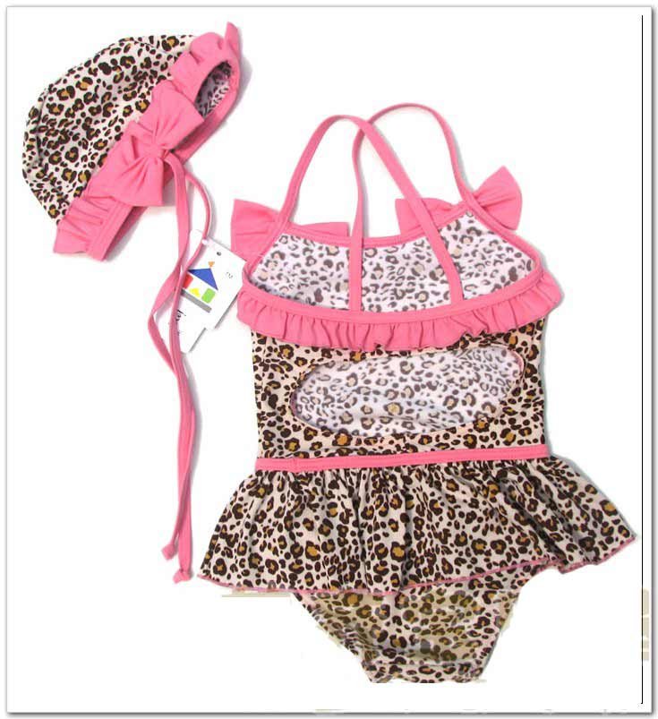 girl 2-piece leopard Swim zebra print girls swimsuit swim pool itemsbath kids baby swimwear coats #1566