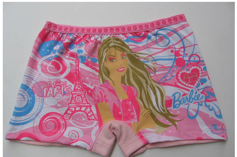 girl children underwears boxer shorts fit 5-12yrs kids baby barbie inner wears panties clothing 12pieces/lot 4size free shipping