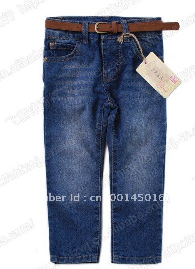 girl's jeans pants,5pcs/lot, baby kids demin trousers,  popular designs for 2-8 years