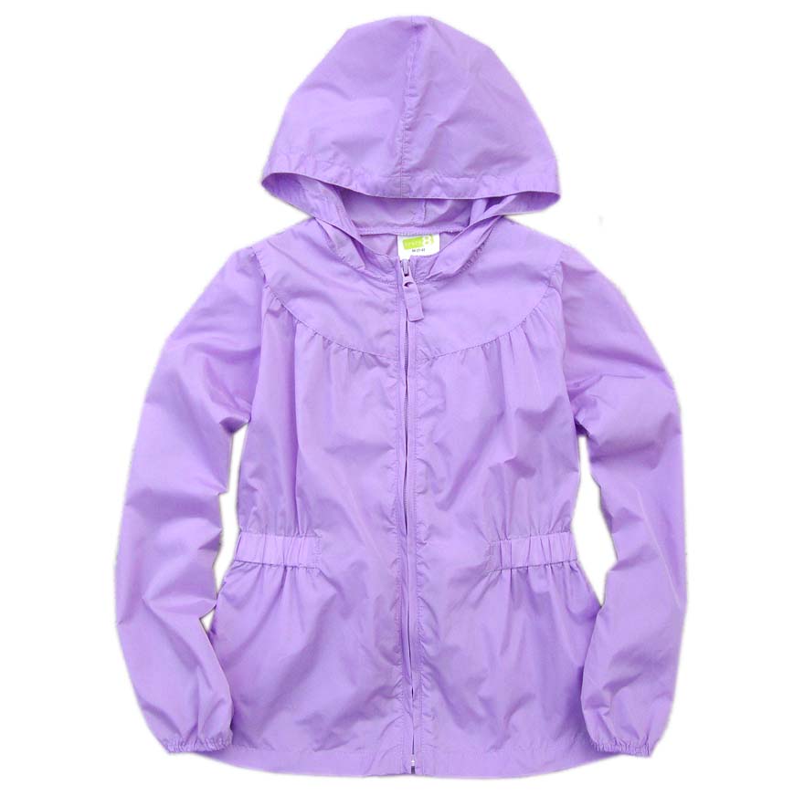 girl thin sun protection clothing windproof trench coat