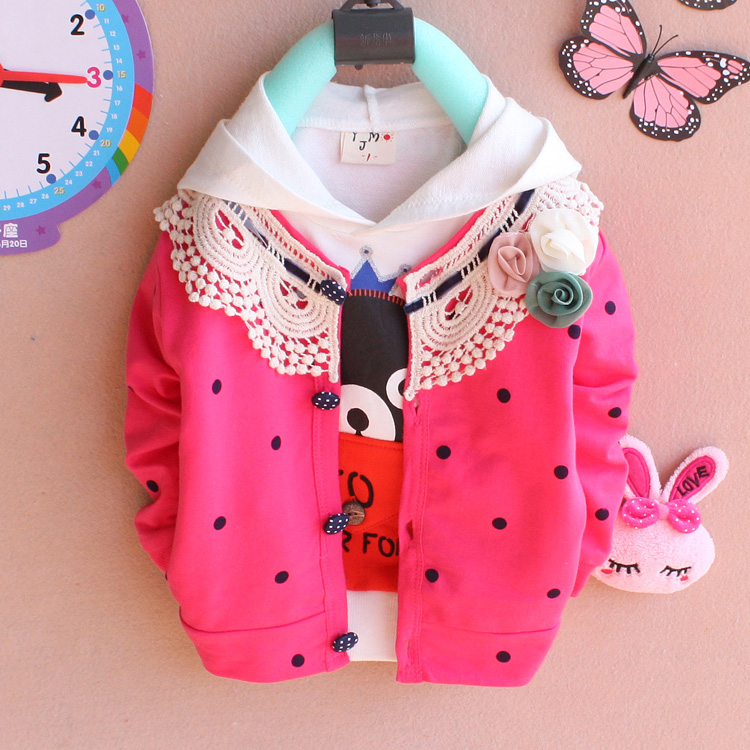 Girls baby clothing spring and autumn outerwear female baby children clothes 6 - 12 months old 1 - 2 - 3