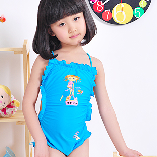 Girls' beach wear Child swimwear kids swimsuits
