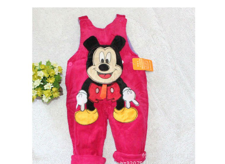 girls boys children overalls pants fit 1-3yrs kids baby jumpsuit cartoon dual-use trousers clothing 6pcs/lot 3size same color