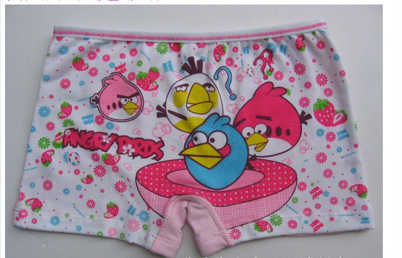girls children underwear boxers short fit 5-12 yrs kids baby panties clothing 12 pieces/lot 4size pink  free shipping