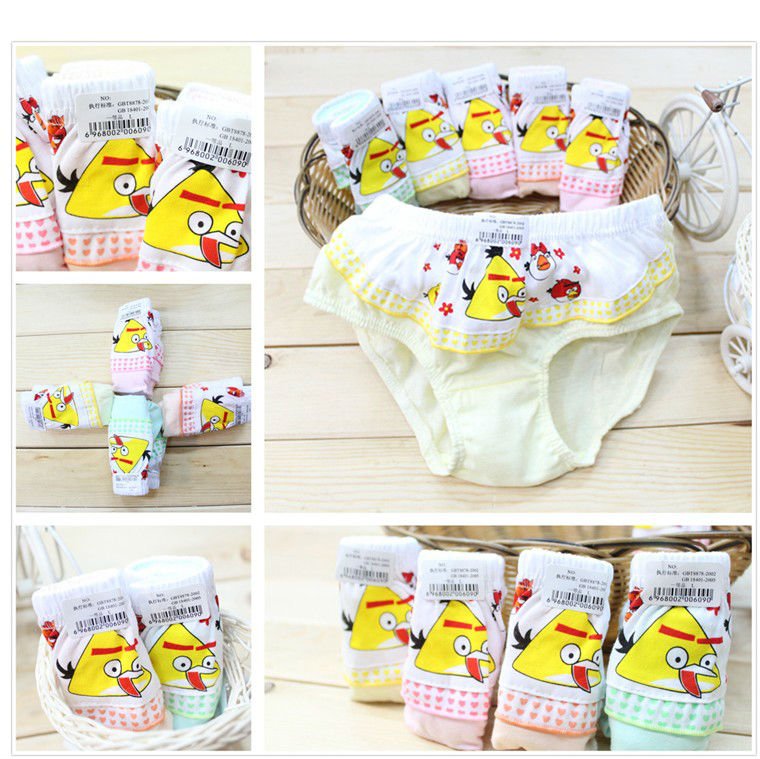 girls children underwear shorts brief fit 2-8yrs baby kids cotton panties clothing 12pcs/lot 4 colors one size free shippping