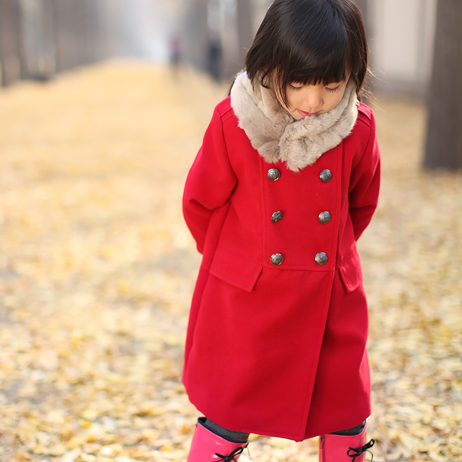 Girls clothing child 2012 autumn and winter double breasted overcoat trench cotton-padded jacket outerwear cotton-padded jacket