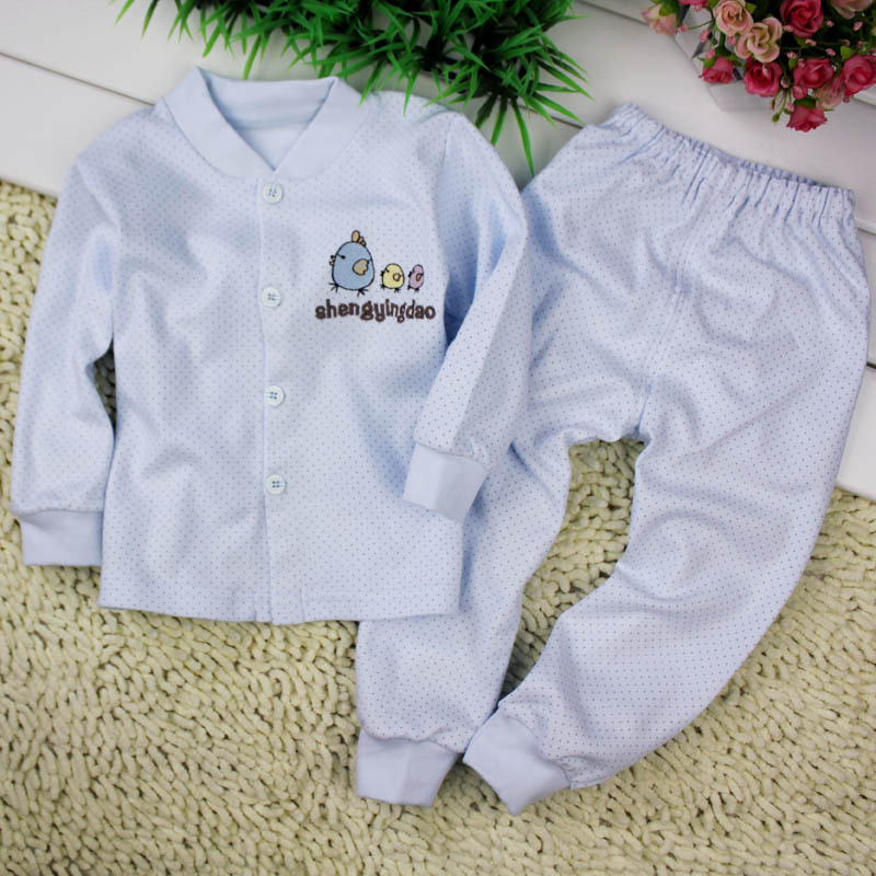 Girls clothing infant underwear set 100% cotton 100% cotton child sleepwear boys autumn 0 - 1 - 2 years old winter