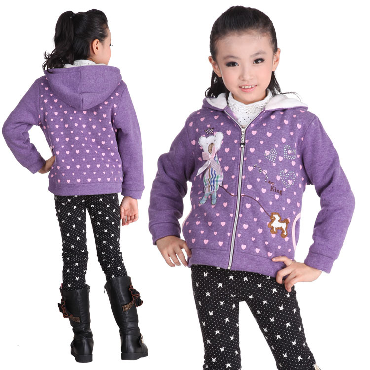 Girls clothing winter outerwear thickening thermal cotton-padded coat child girl outerwear 9179 children's clothing