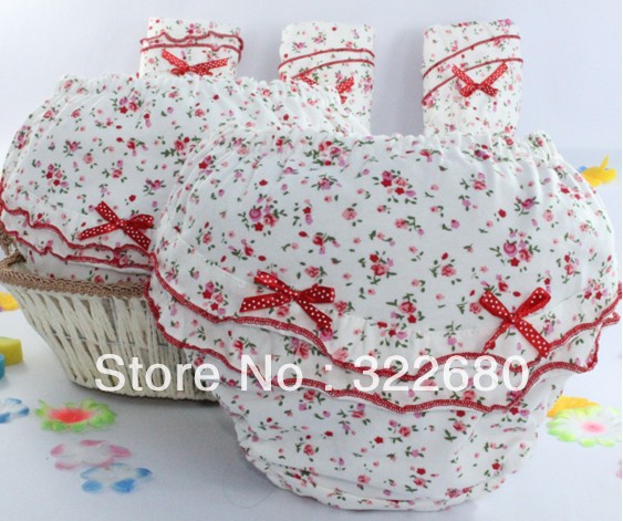 girls crushed flowers ear Bread pants Children underwear wholesale