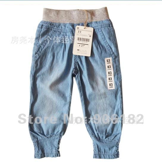 girls denim shorts kids jeans demin shorts jeans girls harem pants/jeans,kids trouser,pants trousers ,6pcs/lot, 6 Sizes 2-10Y