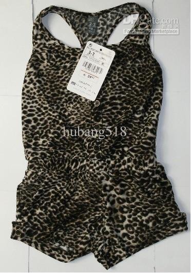 Girls Overalls  girls leopard overalls 2-8 years old
