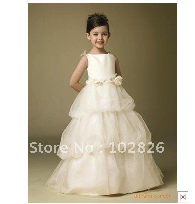 girls puffy dresses 2012 free shipping flower girl dresses for weddings ,beautiful flower girl dress!~~CK138~~