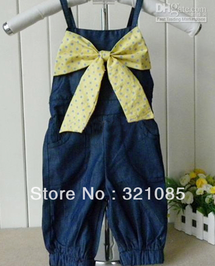 Girls Tank Tops pants red bow-tie yellow bow-tie