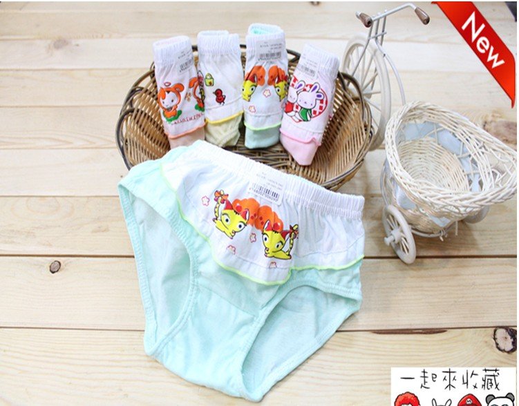 girls underwear briefs fit 2-10yrs children cotton lace more design shorts panties clothing 12 pieces/lot 1size 4 color