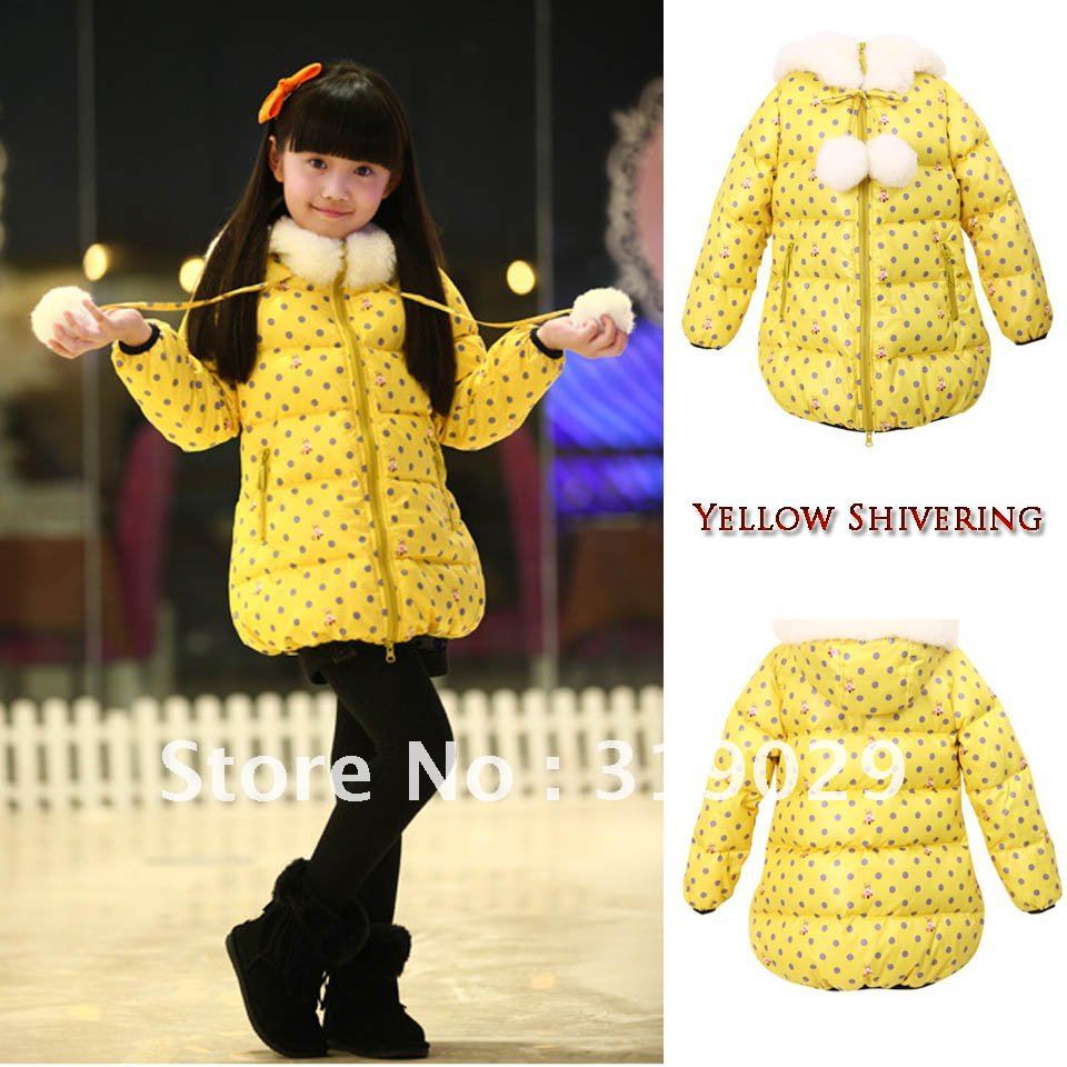 Girls winter clothes Children clothing Down coat Kids wear Down jacket Baby Outerwear Overcoat CAPPOTTO