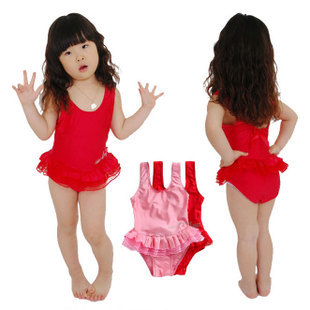 Glitter ballet dress one piece child swimwear female child swimwear baby swimsuit baby dance clothes