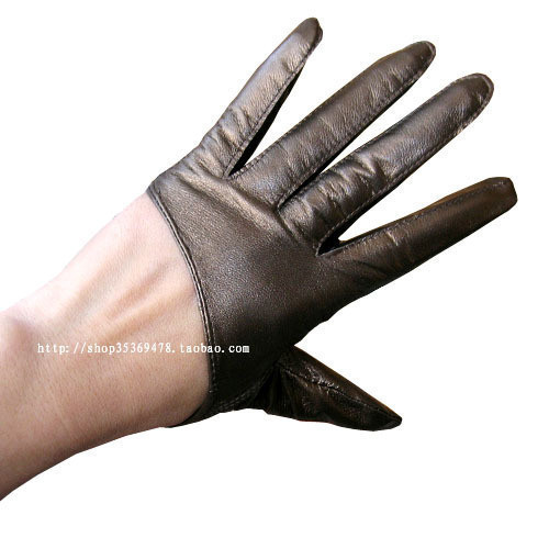 Gloves shriveled women's genuine leather sheepskin gloves repair personality style fashion
