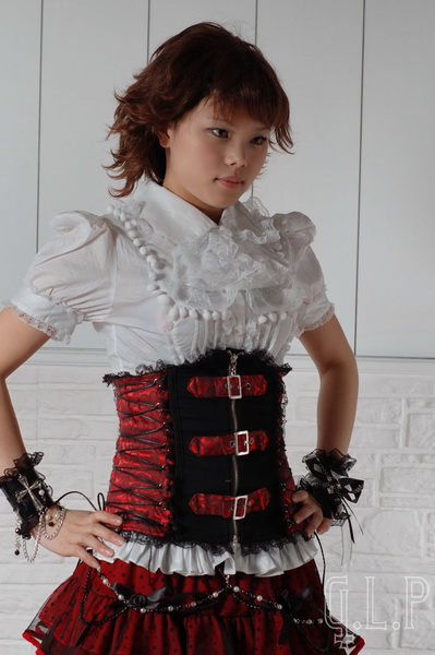 Glp chinese style Goethe gothic embroidery lace steel tiebelt 61169