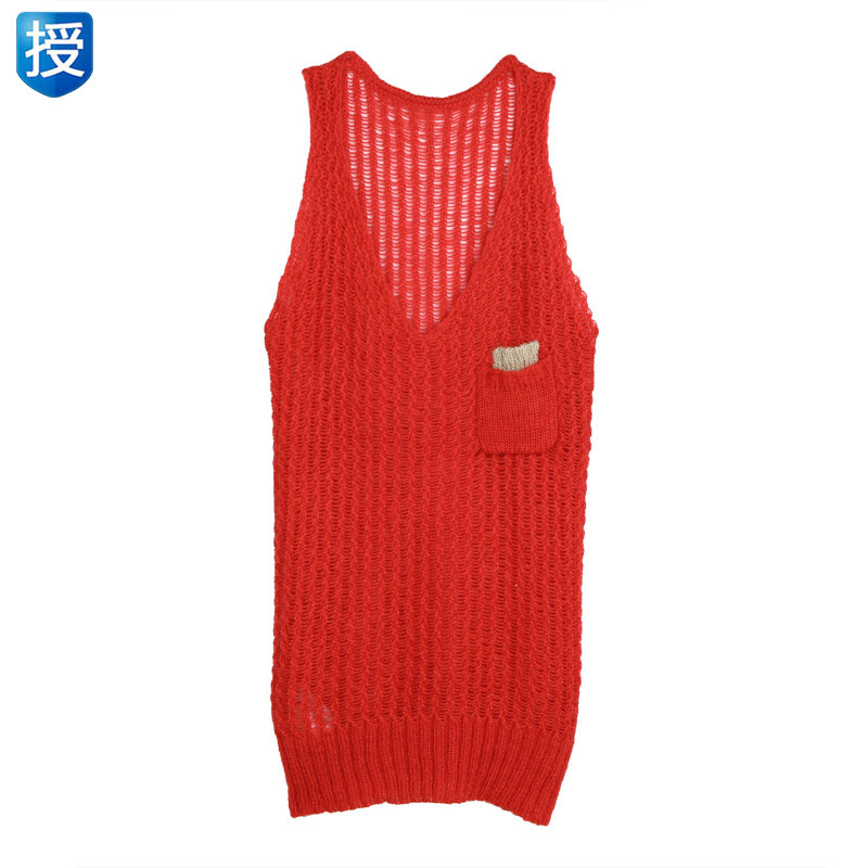 Goelia GOELIA 2012 sleeveless sweater vest female medium-long pullover sweater 109j581w